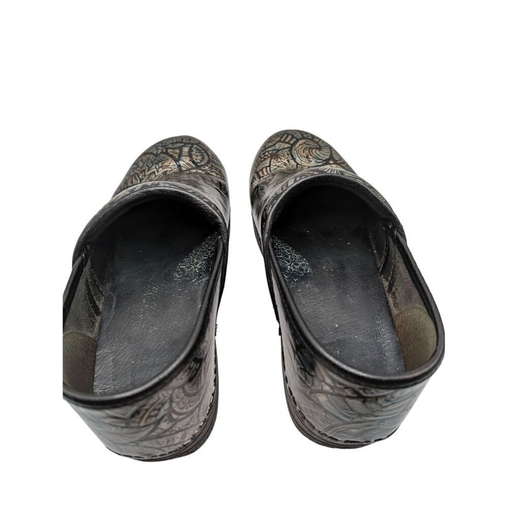 Dansko Professional Metallic Embossed Workwear Clogs Size 9 - Picture 6 of 8